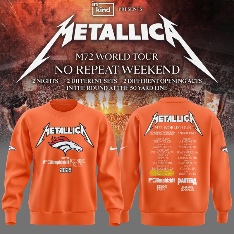 Exclusive Versio M72 World Tour x Denver Broncos Orange Sweat 2025