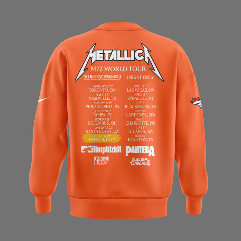 Exclusive Versio M72 World Tour x Denver Broncos Orange Sweat 2025 - Image 3