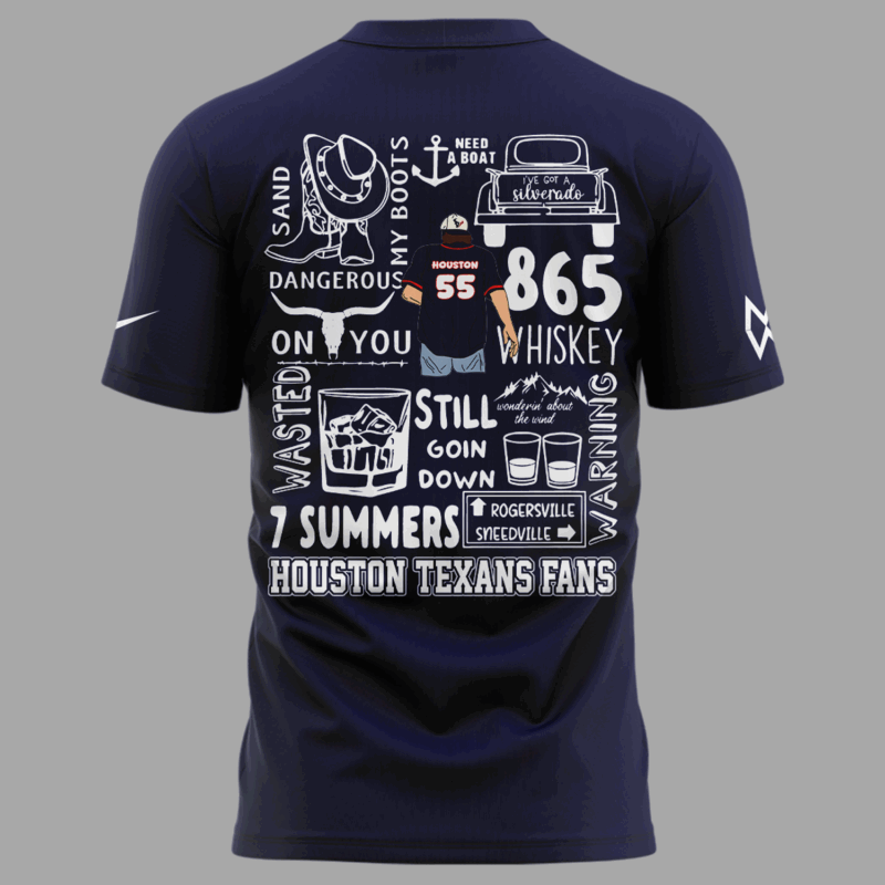 Exclusive Versio Morgan Wallen x Houston Texans Tshirt 2025 - Image 3