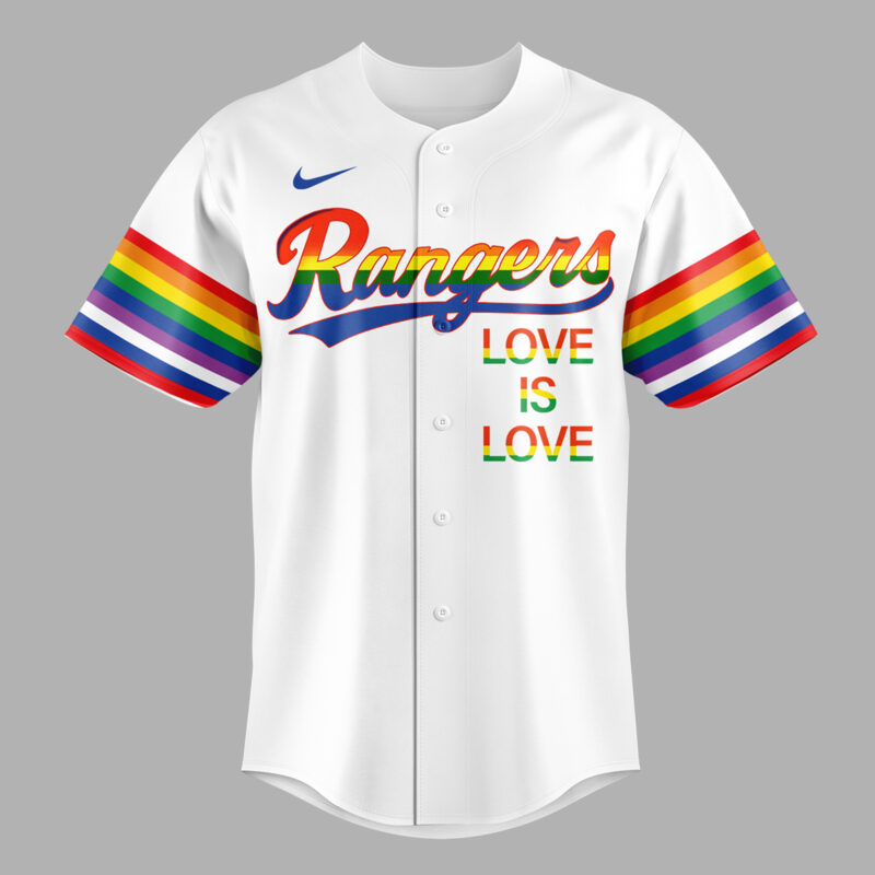 Texas Rangers pride night 2025 BASEBALL JERSEY - Image 2