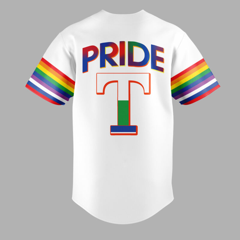 Texas Rangers pride night 2025 BASEBALL JERSEY - Image 3