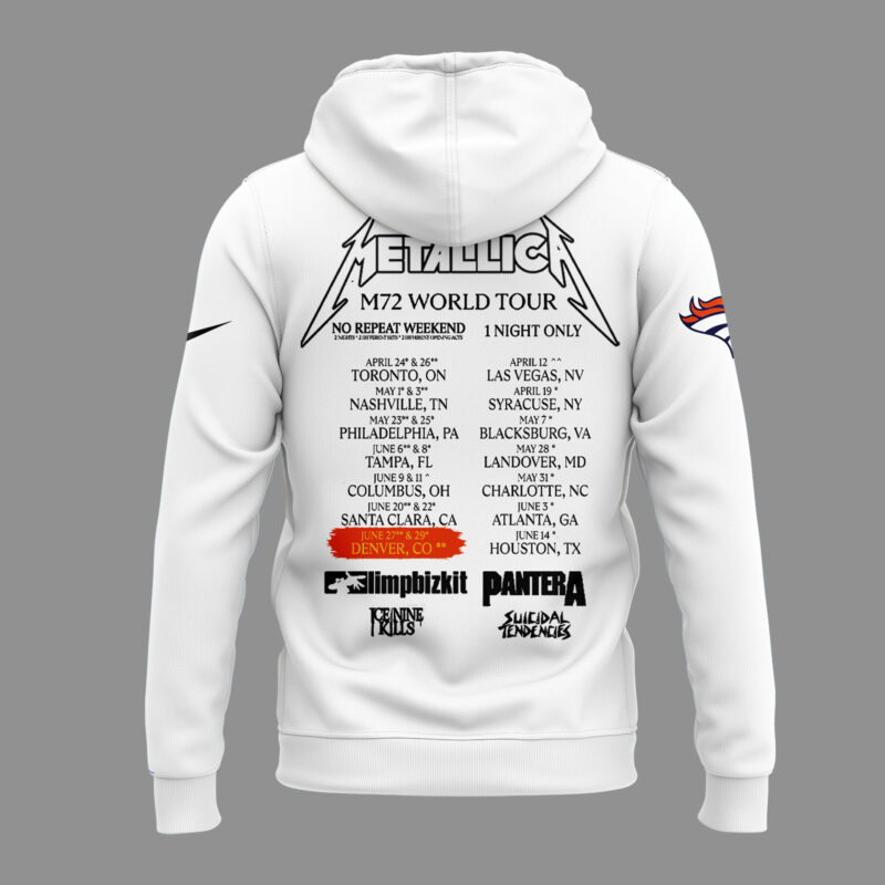 Exclusive Versio M72 World Tour x Denver Broncos Hoodie 2025 - Image 3