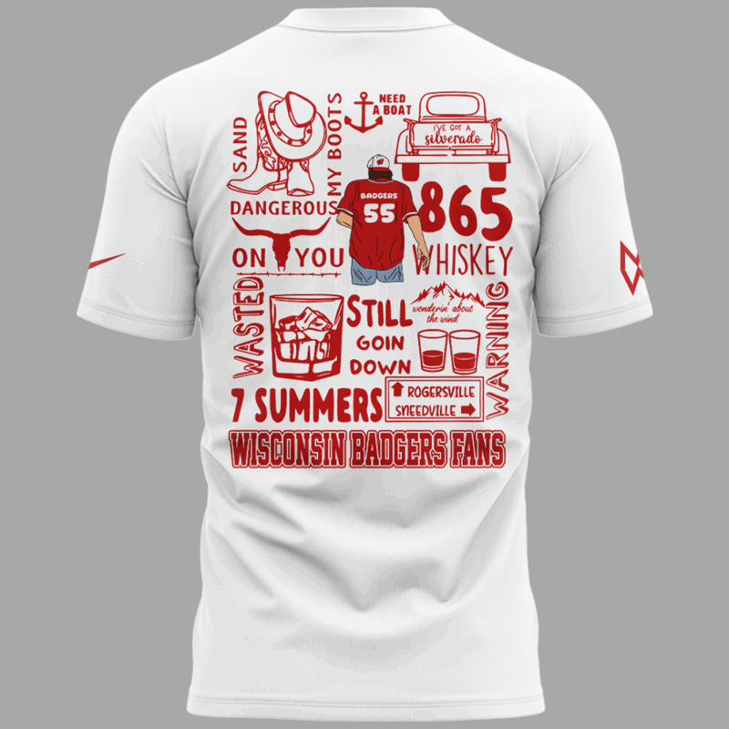 Exclusive Versio Morgan Wallen x Wisconsin Football Tshirt 2025 - Image 3