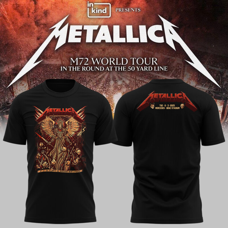 Limited Edition M72 World Tour x Atlanta Black Tshirt 2025