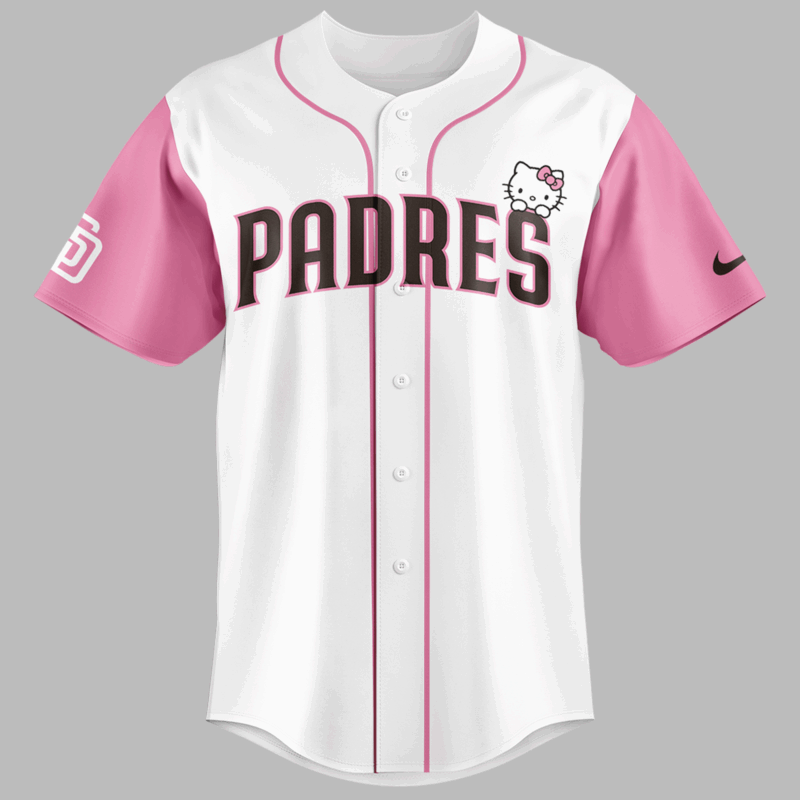 Limited Edition San Diego Padres x Hello Kitty Night Jersey 2025 - Image 2