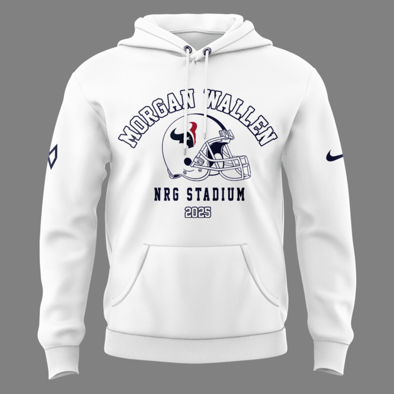 Exclusive Versio Morgan Wallen x Houston Texans White Hoodie 2025 - Image 2