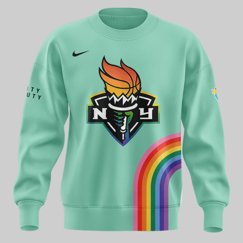 Special New Edition Happy Pride Night New York Liberty Sweatshirt 2025 - Image 2