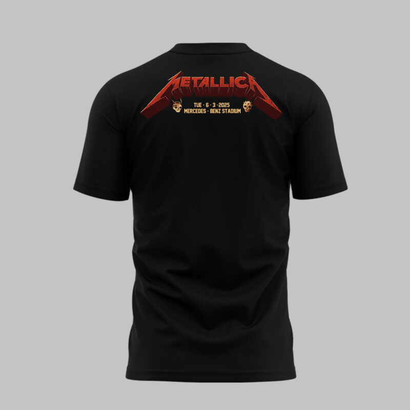 Limited Edition M72 World Tour x Atlanta Black Tshirt 2025 - Image 3