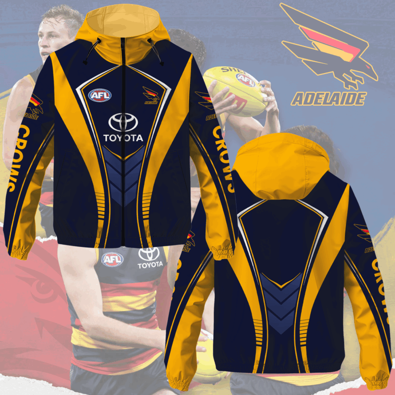 Crows We Fly As One Adelaide Football Club Newest Windbreaker Jacket MO V7
