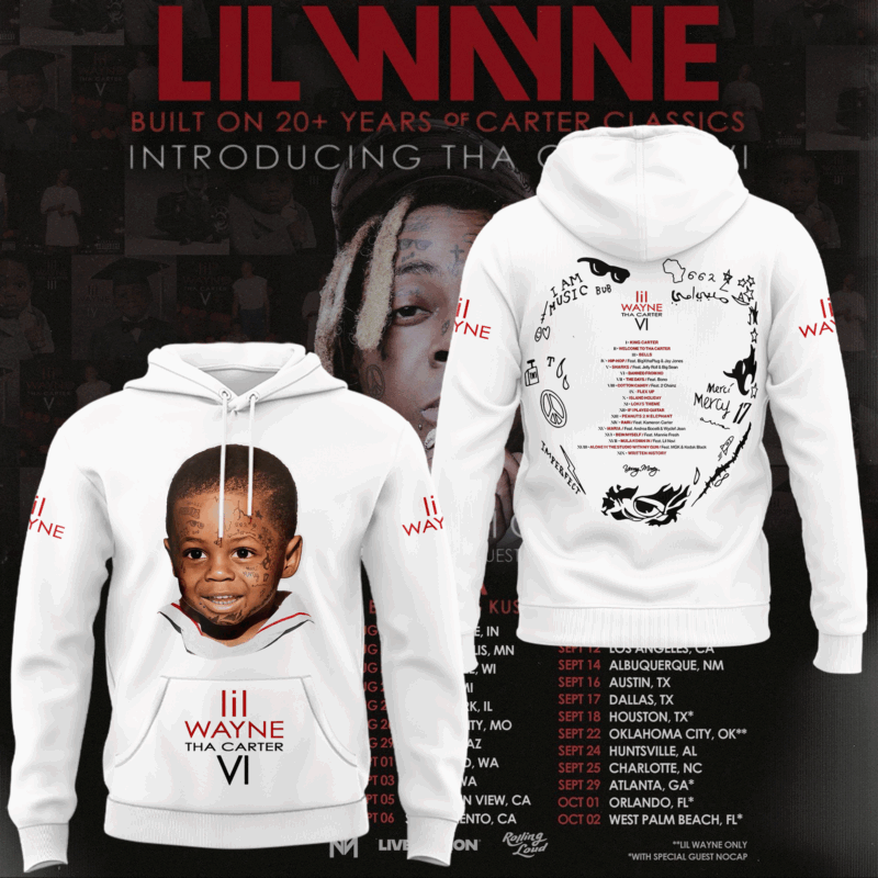 Lil Wayne 2025 NORTH AMERICAN TOUR Hoodie