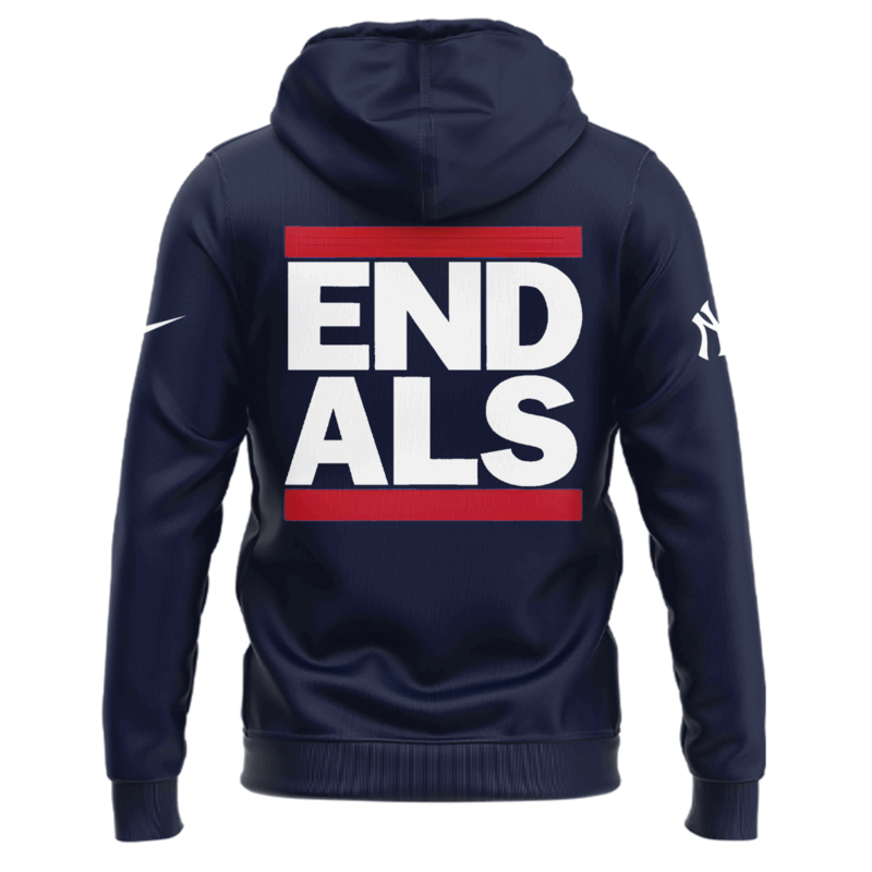 Exclusive Versio New York Yankees Awareness to ALS Hoodie 2025 - Image 3