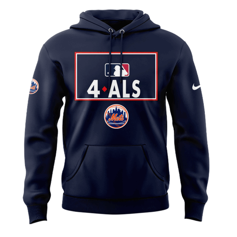 Exclusive Versio New York Mets Awareness to ALS Hoodie 2025 - Image 2