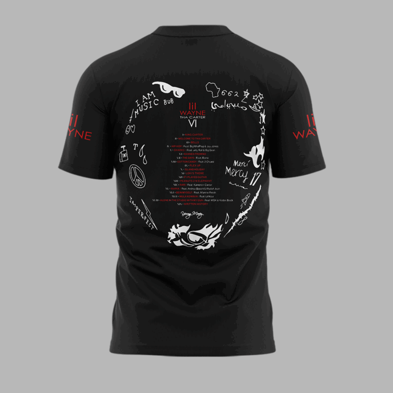 Lil Wayne  NORTH AMERICAN TOUR 2025 tshirt - Image 3