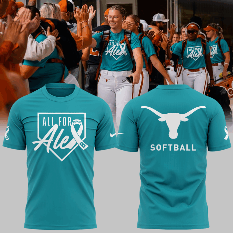 Limited Edition Texas Softball ” All For Alex ” Tshirt 2025
