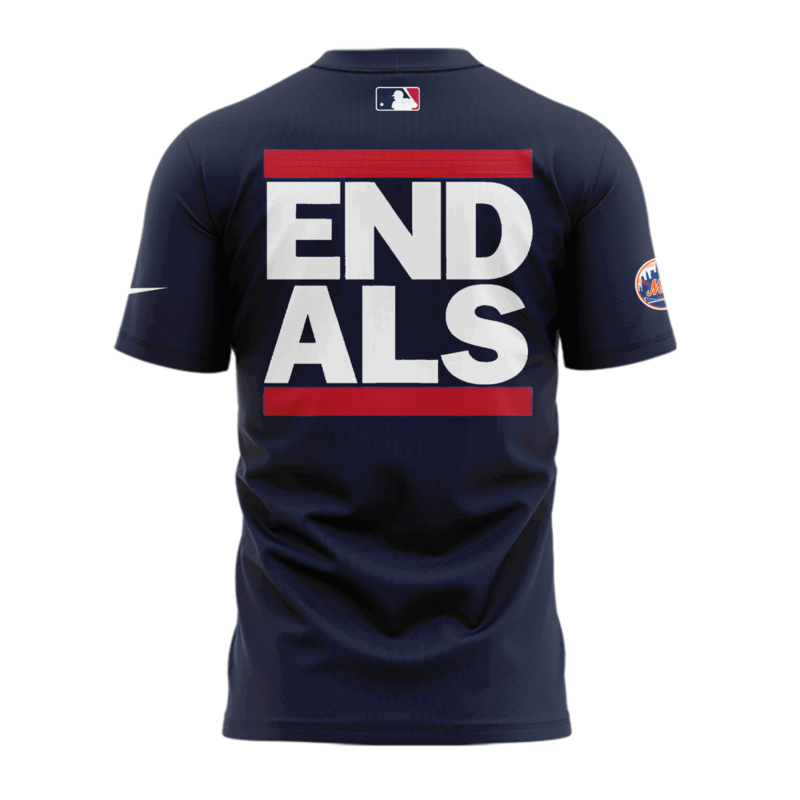Exclusive Versio New York Mets Awareness to ALS Tshirt 2025 - Image 3