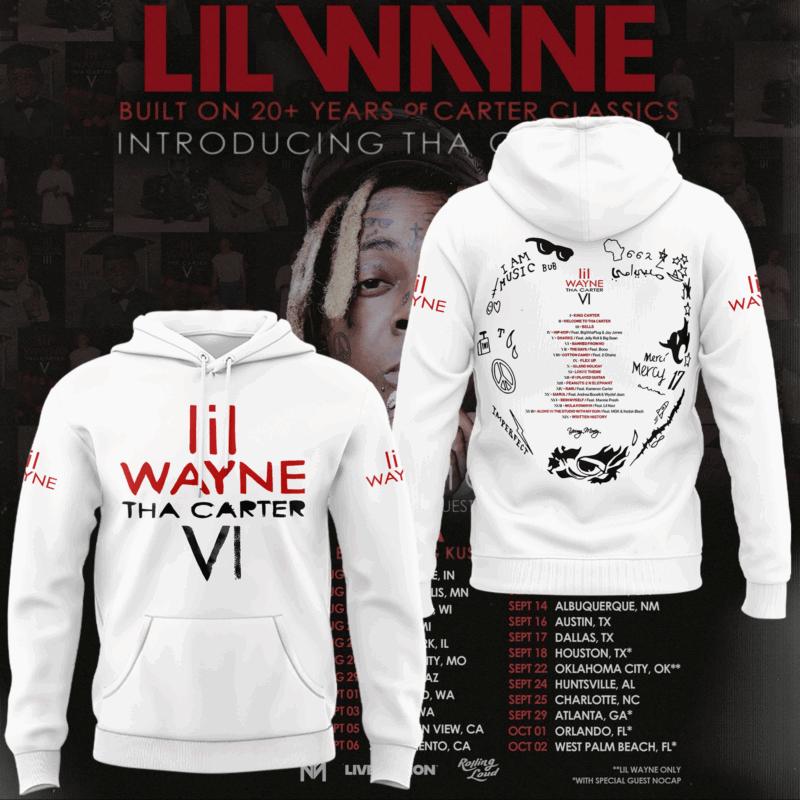 Lil Wayne 2025 NORTH AMERICAN TOUR Hoodie
