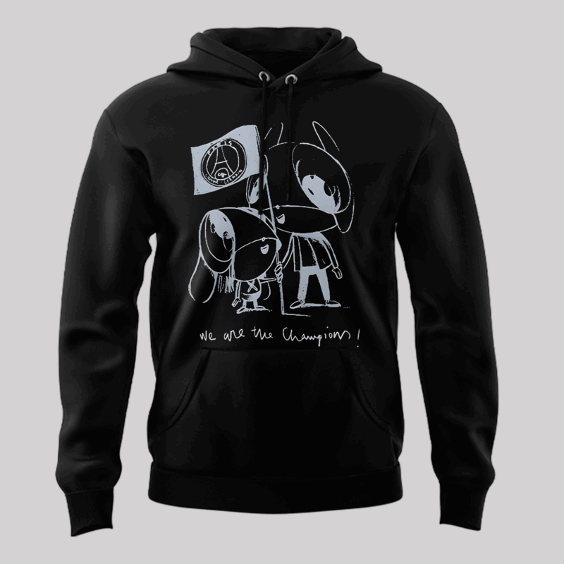 Luis Enrique Xana We Are The Champion Paris Saint Germain Hoodie - Special Edition - Image 2