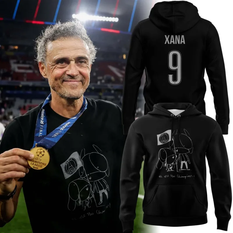 Luis Enrique Xana We Are The Champion Paris Saint Germain Hoodie - Special Edition