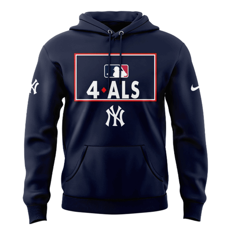 Exclusive Versio New York Yankees Awareness to ALS Hoodie 2025 - Image 2