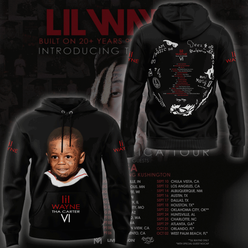 Lil Wayne 2025 NORTH AMERICAN TOUR Hoodie