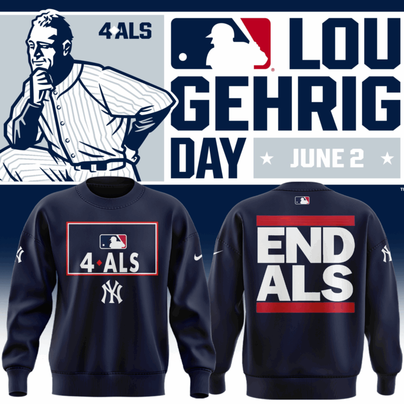 Exclusive Versio New York Yankees Awareness to ALS Sweat 2025