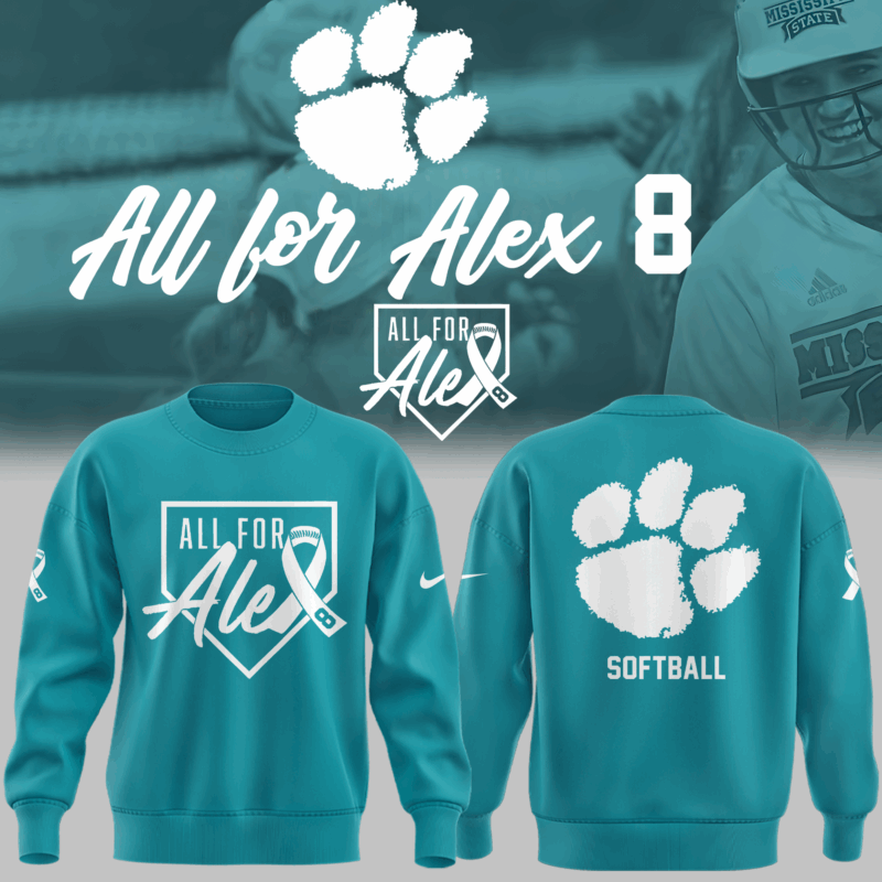 Limited Edition Clemson Softball ” All For Alex ” Sweat 2025