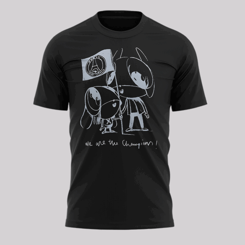 Luis Enrique Xana We Are The Champion Paris Saint Germain T-Shirt - Limited Edition - Image 2