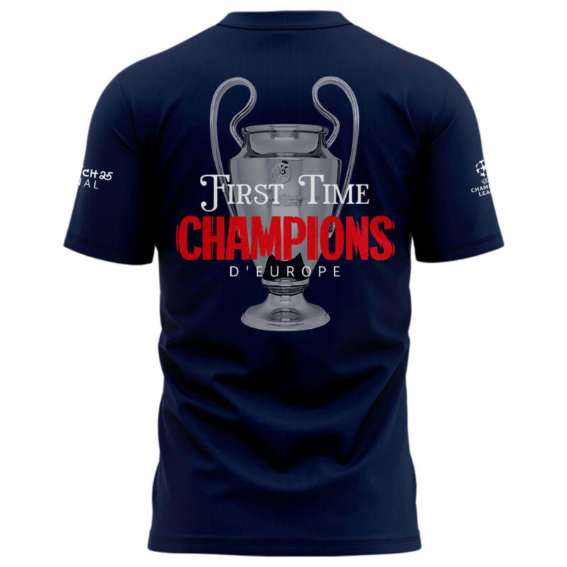 PSG UCL Champions 2025 European Champions Graphic Tshirt - Limited Edition - Image 3