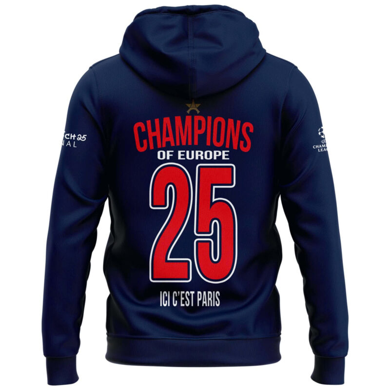 Champions of Europe 2025 Hoodie - Image 3
