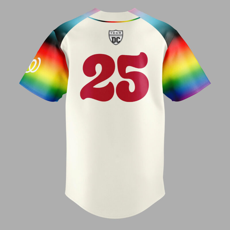 Special 2025 Pride Night Washington Nationals Jersey - Image 3