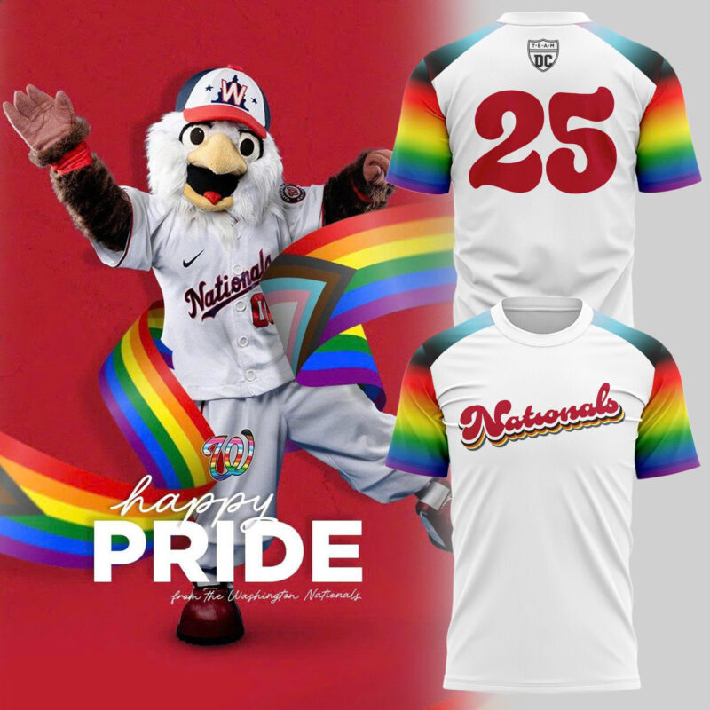 Special 2025 Pride Night Washington Nationals T-Shirt