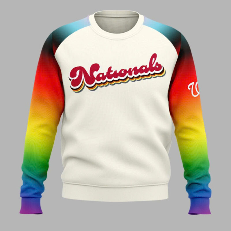Special 2025 Pride Night Washington Nationals Sweatshirt - Image 2