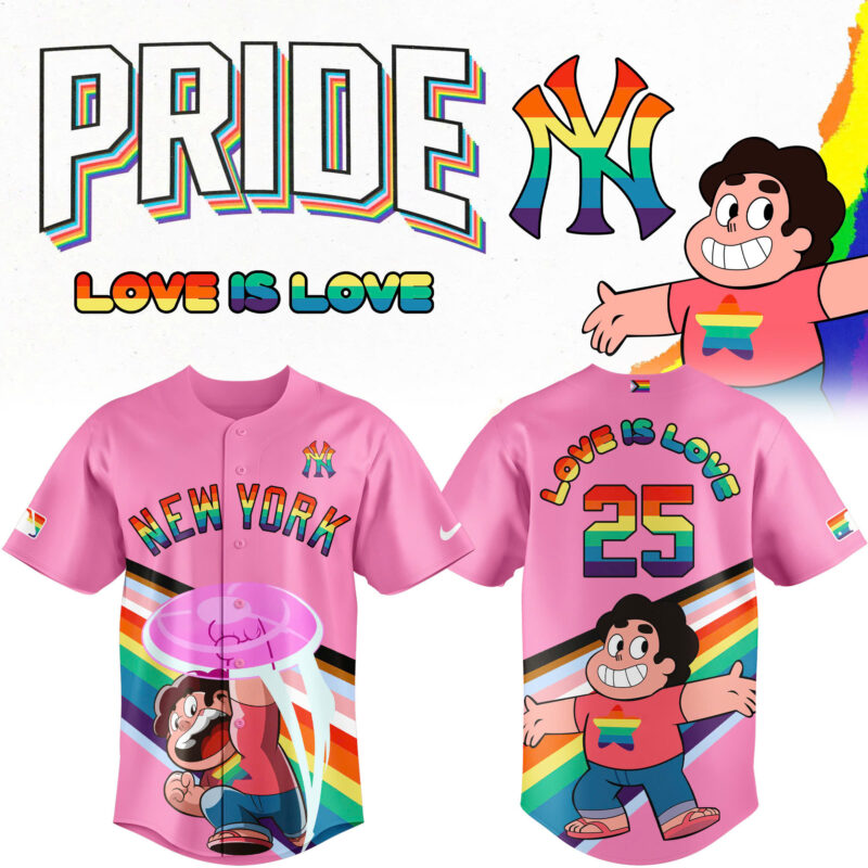 Special 2025 Pride x Steven Universe New York Yankees Jersey 2