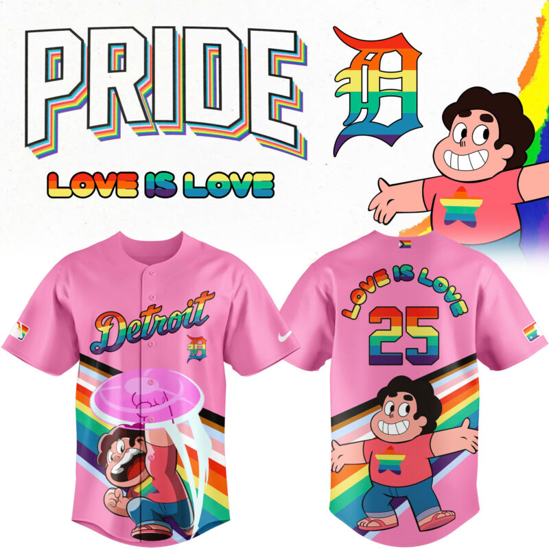 Special 2025 Pride x Steven Universe Detroit Tigers Jersey 2