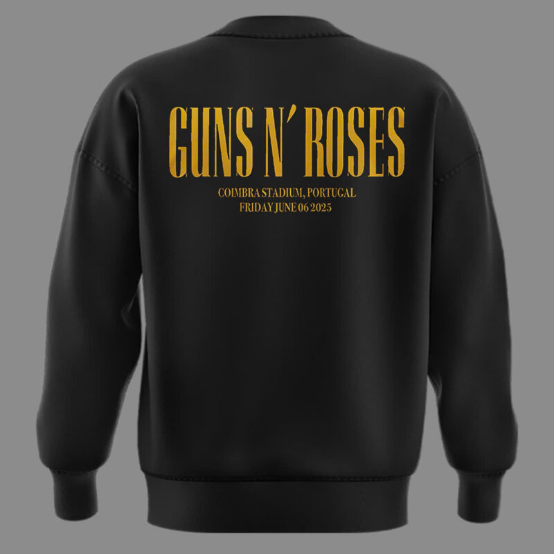 Limited Edition Guns N’ Roses World Tour to Portugal 2025 Sweatshirt - Image 3